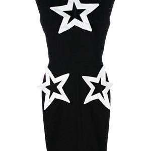 KTZ Black Star Cut-detail Dress