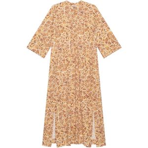 Maliparmi Natural Polo Collar Print Dress
