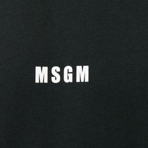 メンズ MSGM ロゴ スウェットシャツ ブラック