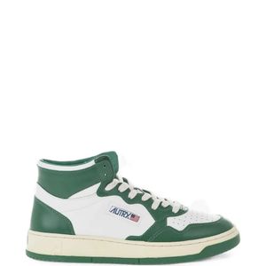Autry Green Medalist Bicolor Leather Sneakers for men