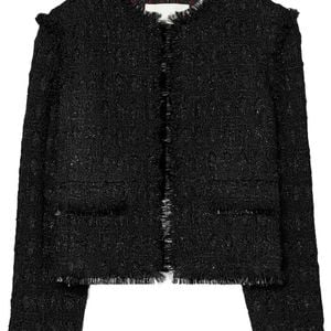 Tory Burch Black Tinsel Tweed Jacket