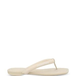 Alexander Wang White Logo-Print Flip-Flops