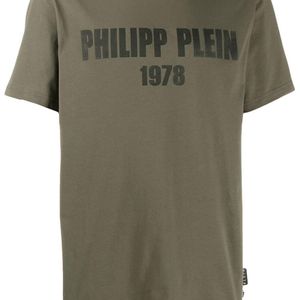 メンズ Philipp Plein ロゴ Tシャツ グリーン