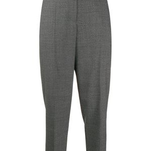 Pantalon crop à taille ceinturée Brunello Cucinelli en coloris Gris