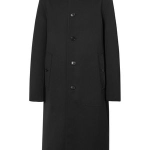 Manteau à logo imprimé Burberry en coloris Noir