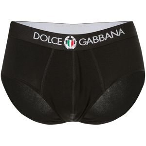 メンズ Dolce & Gabbana ドルチェ&ガッバーナ Brando ロゴ ブリーフ ブラック