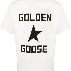 メンズ Golden Goose Deluxe Brand ロゴ Tシャツ ホワイト