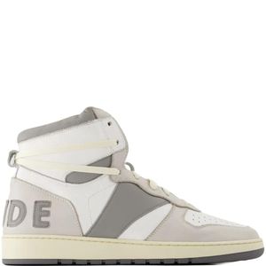 Rhude White Logo-Patch Sneakers for men