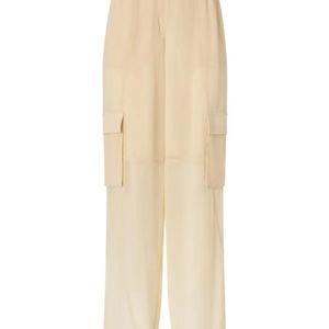 Pinko Natural Lightweight Trousers With Cargo Pockets
