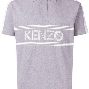 メンズ KENZO ロゴプリント ポロシャツ
