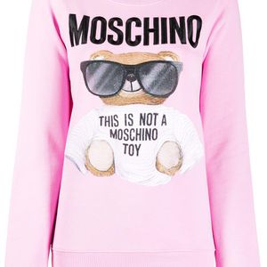 Moschino グラフィック スウェットシャツ ピンク