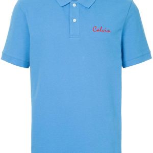 Calvin Klein Poloshirt mit Stickerei in Blau für Herren