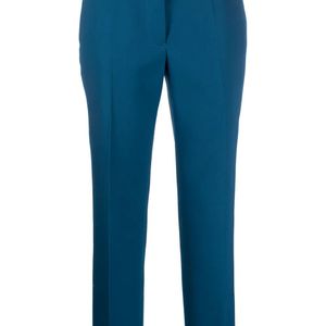 Jil Sander Blue Tailored Cropped Trousers