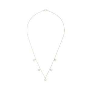 Dana Rebecca 14kt White Gold Sadie Pearl Diamond Station Necklace in het Metallic