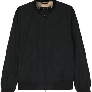 Barbour Black Royston High-Neck Bomber Jacket for men