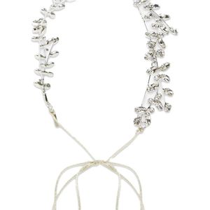 Jennifer Behr White Crystal-Embellished Headband