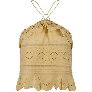 Isabel Marant Metallic Ruffled Top