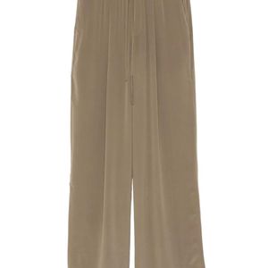 JACOB LEE Natural Silk Trousers