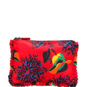 LaDoubleJ Parrot Hand Pochette クラッチバッグ レッド
