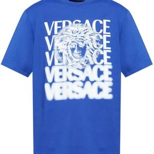 Versace Blue Medusa Medallion T-Shirt for men