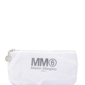 MM6 by Maison Martin Margiela ロゴ クラッチバッグ ホワイト