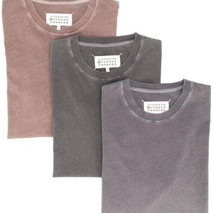 メンズ Maison Margiela Tシャツ 3枚セット グレー
