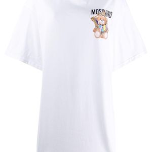 Moschino ロゴ Tシャツワンピース ホワイト