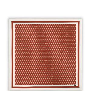Lacoste Red X Roland Garros Tennis-Racket-Print Scarf for men