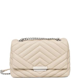 ARMANI EXCHANGE Natural Logo-Plaque Cross Body Bag