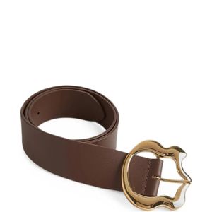 Cynthia Rowley Brown Signature-Buckle Belt