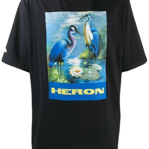 メンズ Heron Preston ブラック Heron バード T シャツ ブルー