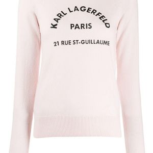Karl Lagerfeld Address Logo セーター ピンク