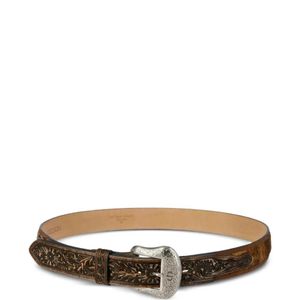 Stetson White Ceinture En Poils De Veau En Relief for men