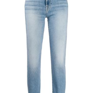 7 For All Mankind クロップドジーンズ ブルー