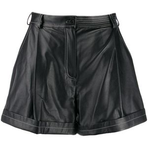 Shorts anchos Ruban de color Negro