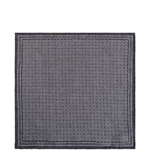 Eleventy Grey Geometric-Print Pocket Square for men