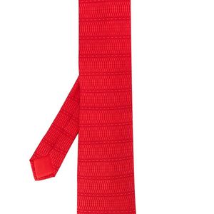 Cravatta a fantasia anni 2000 di Hermès in Rosso da Uomo