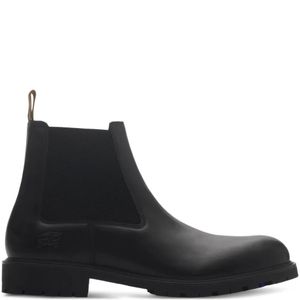 Burberry Black Leather Chelsea Boots for men