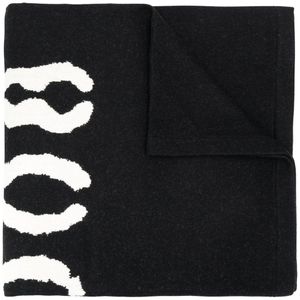 メンズ Givenchy ロゴ スカーフ ブラック