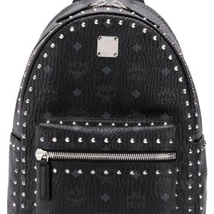 MCM Studded Stark Backpack ブラック