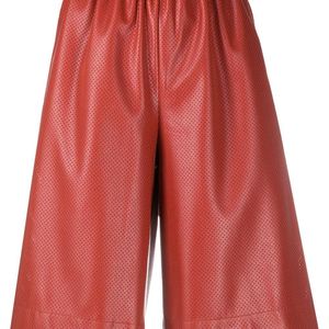 Pantalon crop à design ample Cedric Charlier en coloris Rouge