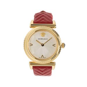 Versace Vモチーフ 35mm 腕時計 メタリック