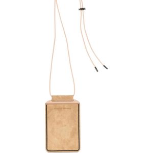 Brunello Cucinelli White Suede Phone Holder