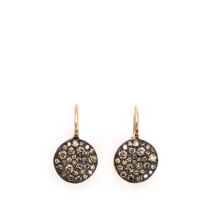 Pomellato Metallic 'sabbia' Diamond Drop Earrings