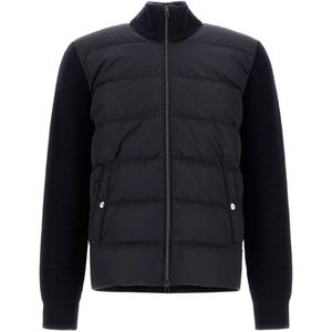 Herno Blue Padded Cardigan for men
