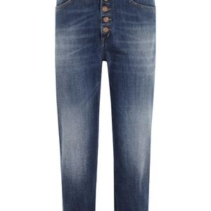 Dondup Blau Jeans Mit Logo-Patch