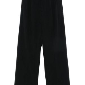 Auralee Black Wool Flannel Trousers for men