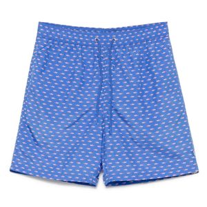 Paul & Shark Blue Printed Swim Shorts for men