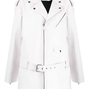 Balenciaga オーバーサイズ ライダースジャケット ホワイト
