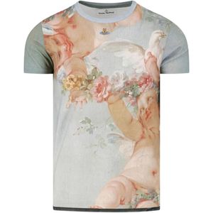Vivienne Westwood White Cherub-Print T-Shirt for men